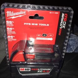 Milwaukee Red lithium Xc5.0
