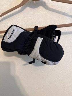 HEAD Ski Mittens Small Black and White