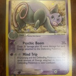 Pokemon Grumpig 6/97 EX Dragon Holo Rare 2003 Vintage NM