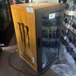 Mini wood monster fridge glow up