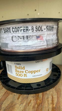 WIRE  COPPER #8 500FT. $200 each one