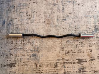 Olympic EZ Curl Bar (non rackable) w/ Rotating Sleeves  for 2” Olympic Weight Plates