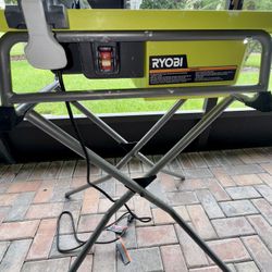 RYOBI Wet Tile Saw  With Stand - Used