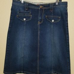 UNIONBAY DENIM SKIRT.