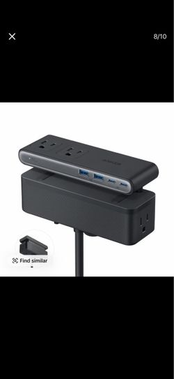 Anker Nano Power Strip, 1500J Surge Protection,5 ft Extension Cord, 70W Max Gaming Desk Accessor