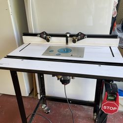 Power Router Table Set Up