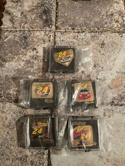 Rare Limited Edition WinCraft Gold Jeff Gordon Artist Proof 5 piece pin set
