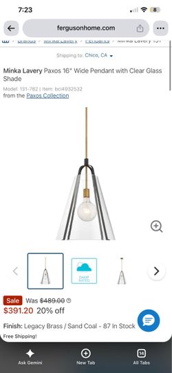 Minka Lavery Paxos pendant