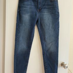 curve appeal jeans womens 12/31 blue high rise skinny stretch