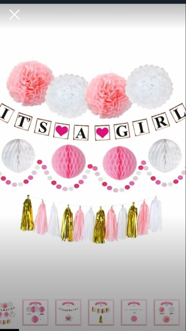It's A Girl Baby Shower Decorations