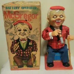 Vintage Rosko Toy Mc Gregor Battery Operated Toy With Box (Marked Made In Japan)