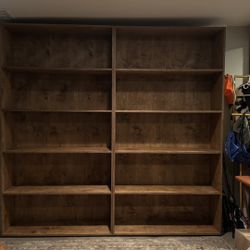 Handcrafted Wooden Shelving Units 