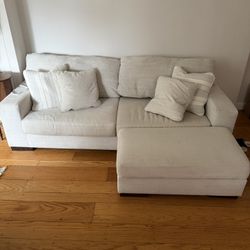 Sofa + Ottoman For Sale (Pillows Included)