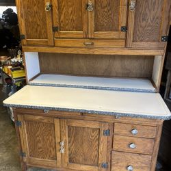 Antique Oak Hoosier Cabinet