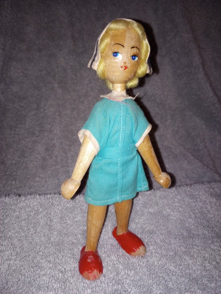 Wooden Nurse Doll