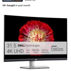 Dell S3221QS 32 Inch Curved 4K UHD (3840 x 2160)