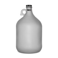 GEO Glass bottle 1gallon Frosted white