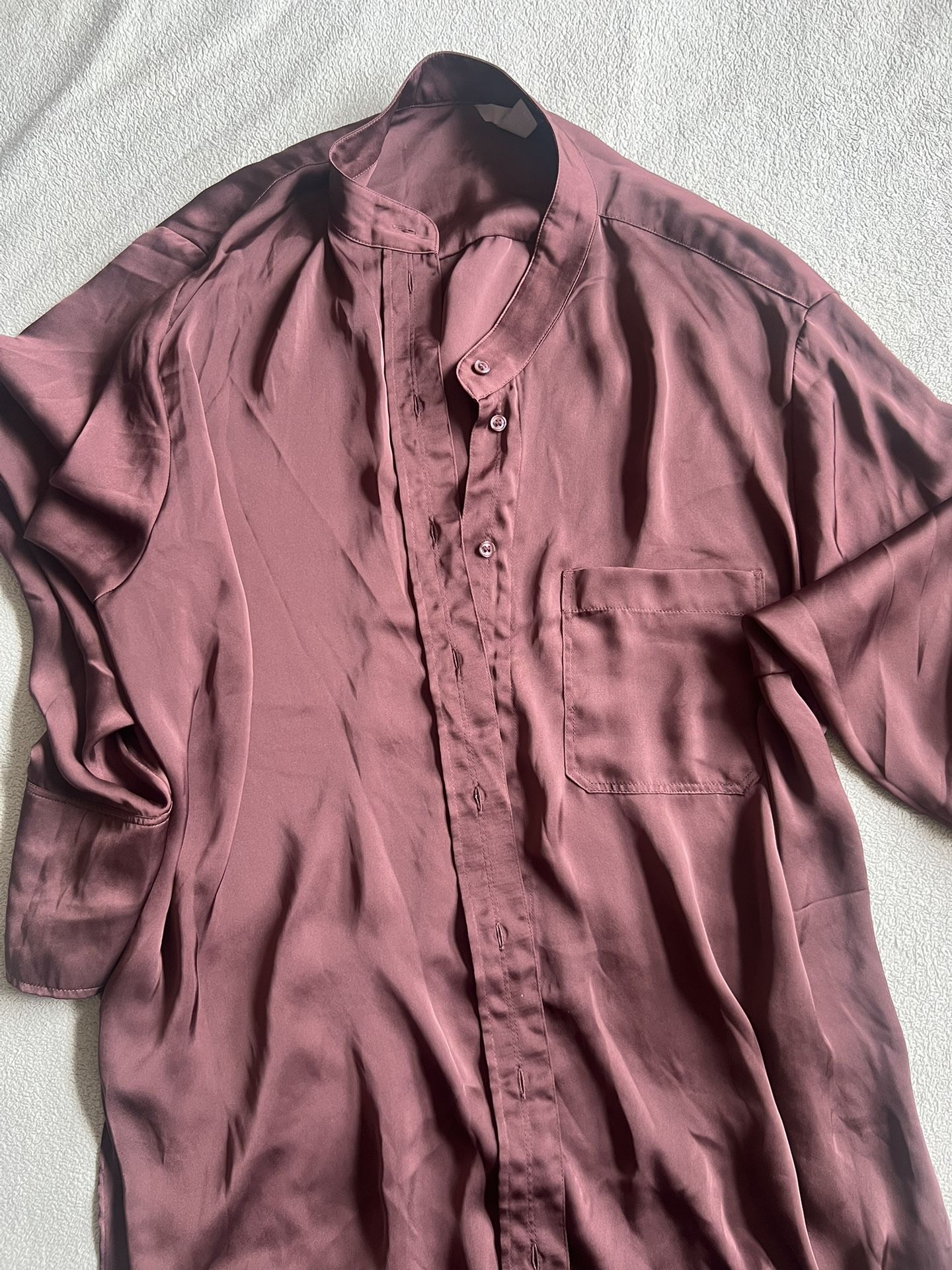 Long Sleeve Brown Dress Shirt
