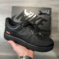 Supreme Air Force 1s Black