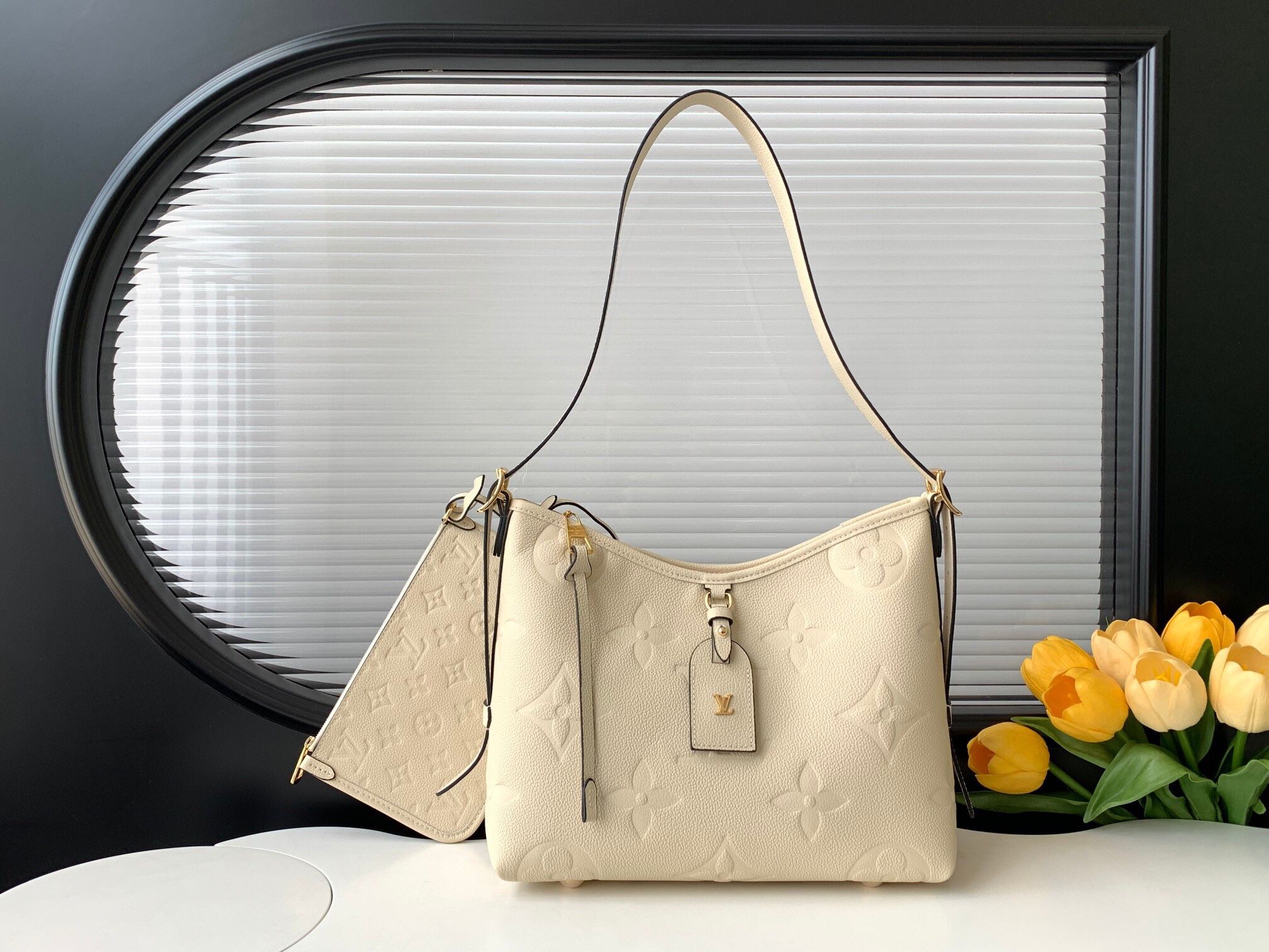 A classic women's shoulder bag