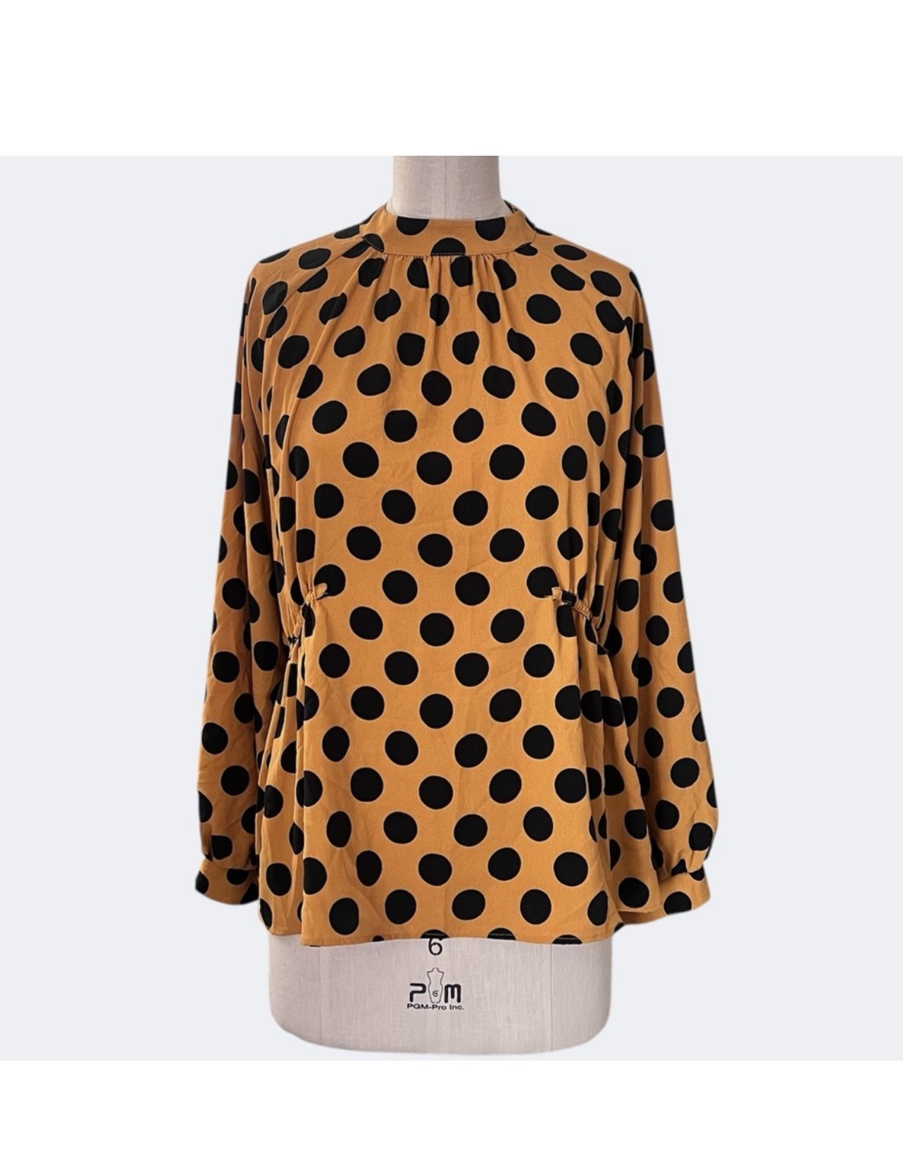 ZARA Polka Dot Blouse Womens Medium