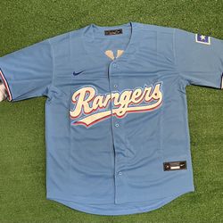 Texas Rangers Corey Seager Baby Blue Jersey