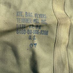 military flyer Bag. 