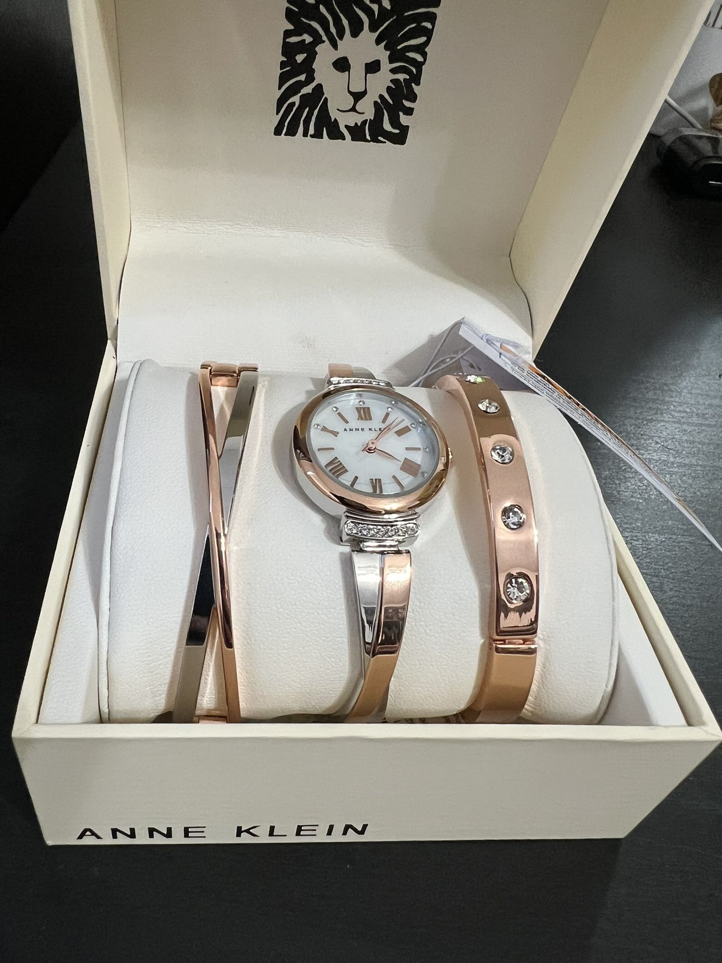 Anne Klein Watch And Bracelet Set
