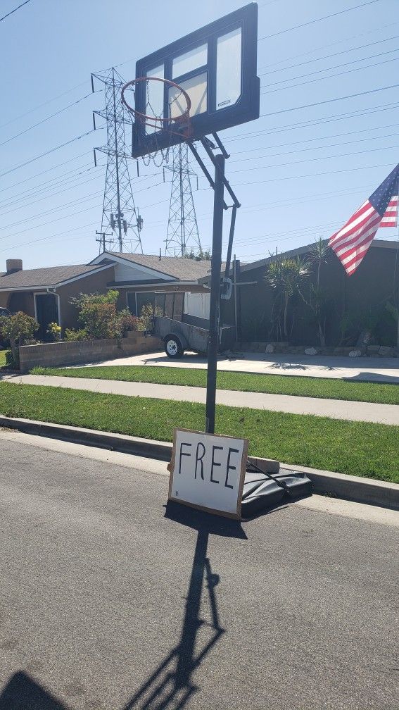 FREE Basketball Pole/hoop Portable