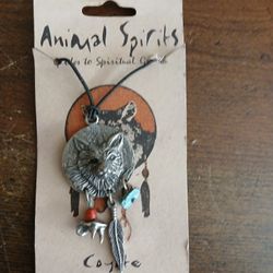 Brand New Animal Spirts Coyote Necklace