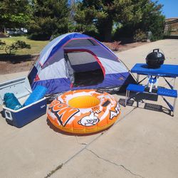 Complete Lake Day Tent Set Up