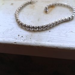 Sterling Silver Tennis Bracelet 