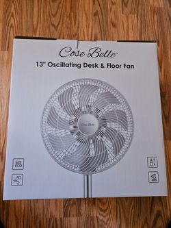 Cose Belle 13" Floor & Desk Oscillating Fan