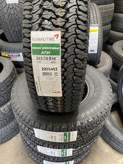 New set tires size 265/70/16 KUMHO AT51