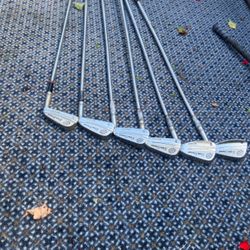 6 Sam Snead Wilson Iron Golf Clubs!