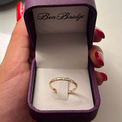 Stackable Round Diamond Band 14k Gold Ben Bridge Ring