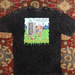 RARE Liquid Death “Death By Jeff” T Shirt Size L 