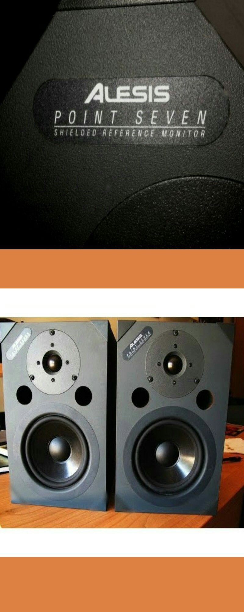Alesis Point Seven Shielded Reference Studio Monitors
