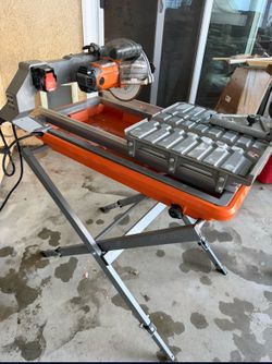 7’ Rigid Tiles saw w/ stand