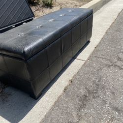 Free black ottoman chest