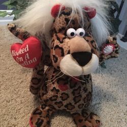 Vintage Singing and Dancing Lion Plush Toy