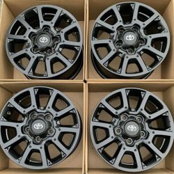 18” Toyota Tundra factory wheels rims satin black new sequoia
