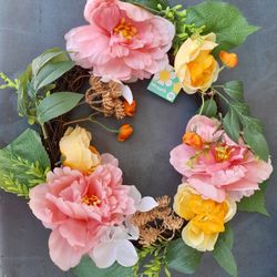 Colorful Artificial Wreath (New)
