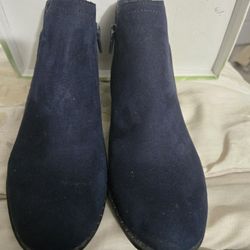 Navy Blue Ankle Boot