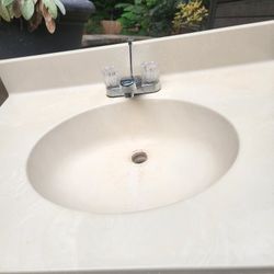 Used Bathroom Sink with Faucet