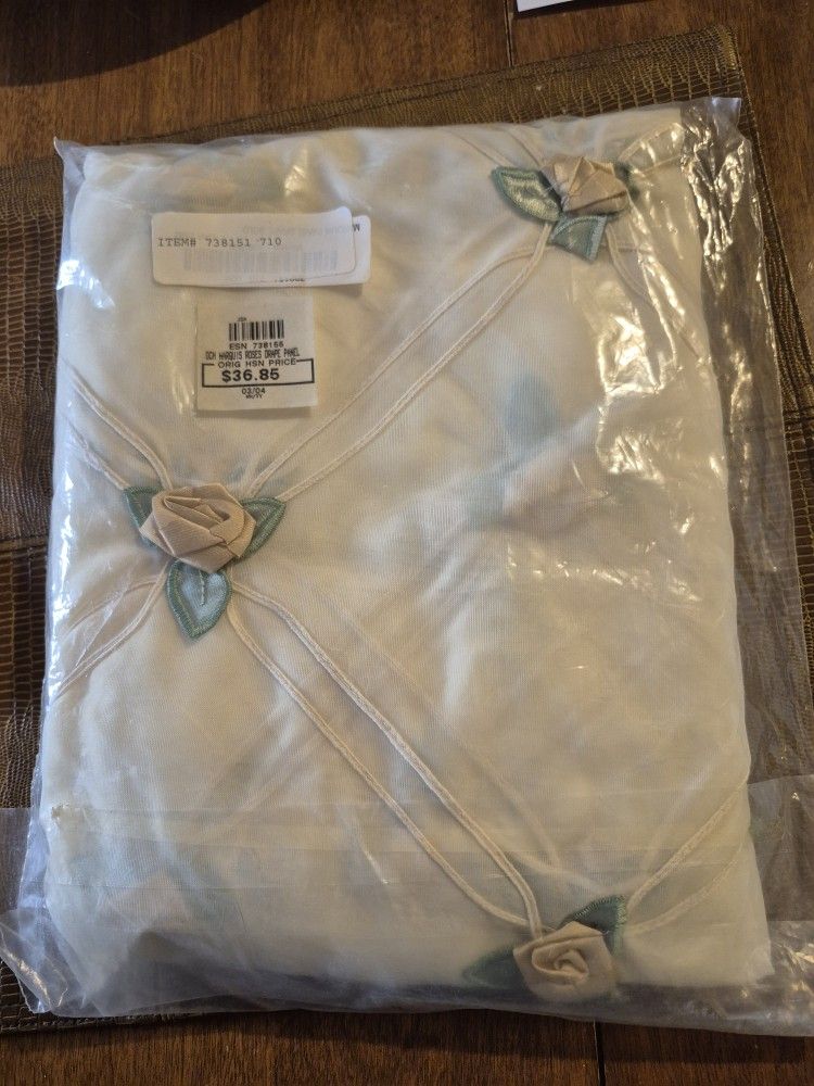 Three packages of drape panels from the home shopping network brand new