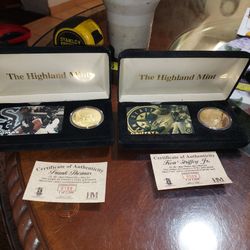 ken griffey junior and frank thomas baseball collectible coins