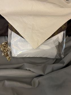 New stadium clear purse with chain