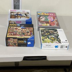 Puzzles Mostly 1000 Piece 4 for $10