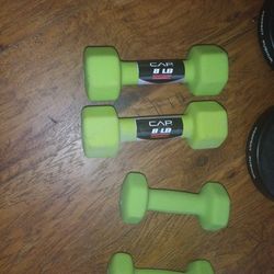 2 Sets Of Dumbells, 2x8lb 2x5lb Brand New